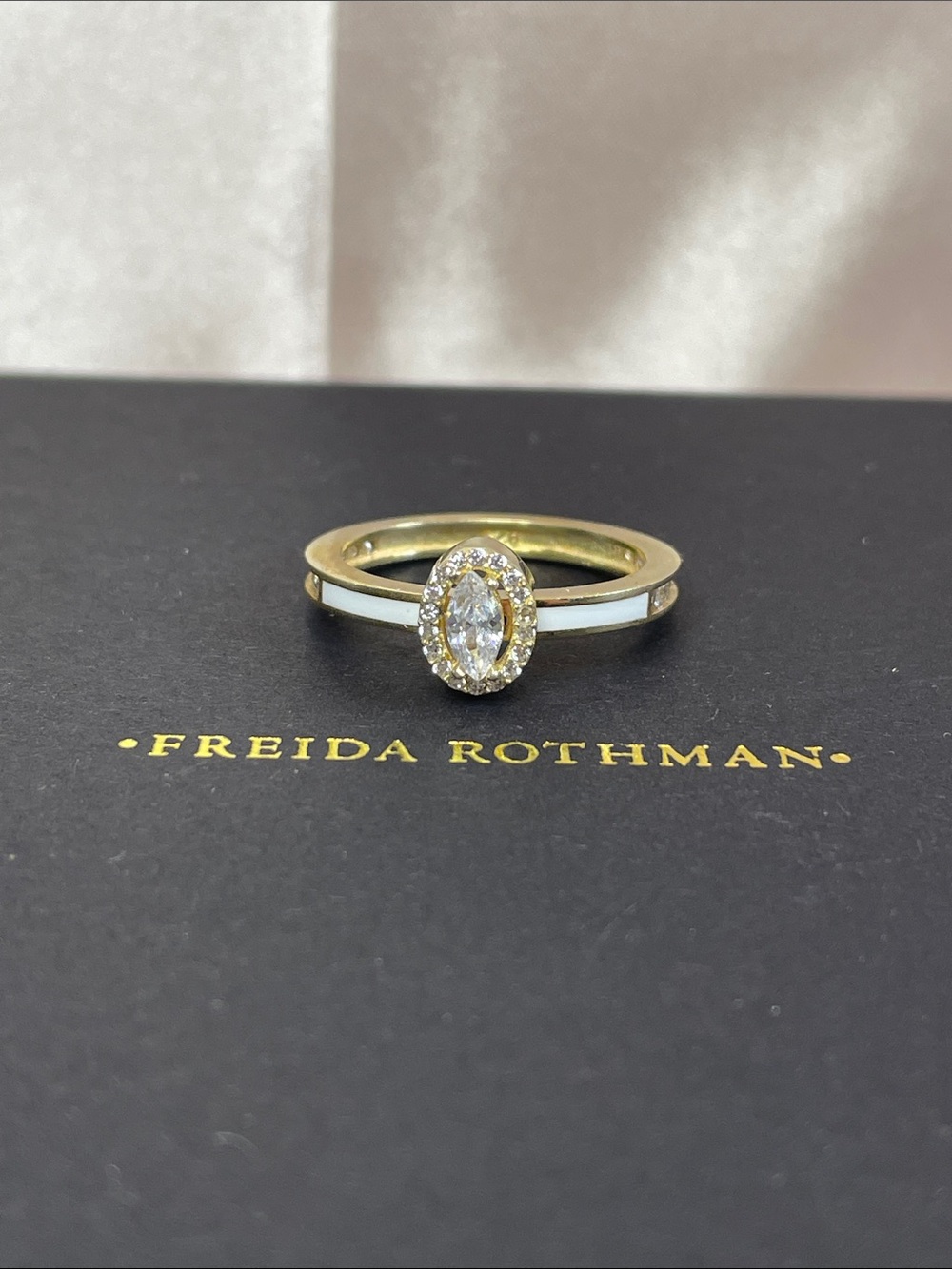 Freida Rothman VAULT Sterling Silver Stacker Ring Size 8 - NWT $99 MSRP